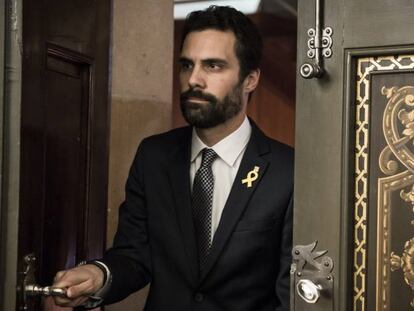 El presidente del Parlament, Roger Torrent.