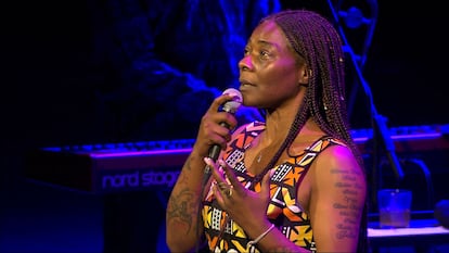 Buika, durante su actuación en el Festival Grec de Barcelona.