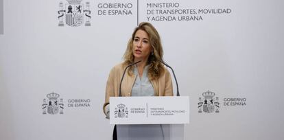 La ministra de Transportes, Movilidad y Agenda Urbana, Raquel Sánchez.