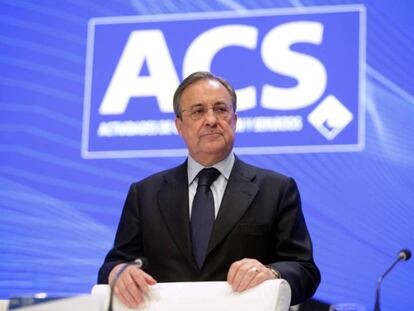 Florentino P&eacute;rez, presidente de ACS. 