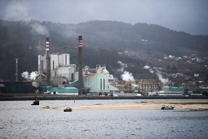 Factoría de Ence en la ría de Pontevedra.