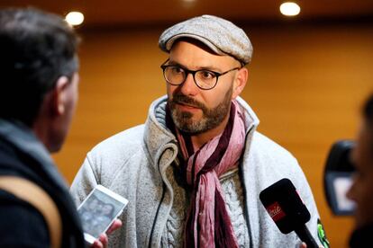 François Devaux, presidente de la asociación de víctimas La Parole Liberée, ayer en Lyon. 