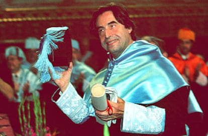 Riccardo Muti, ayer en la Universidad de Barcelona, en su investidura como doctor <i>honoris causa.
</i>