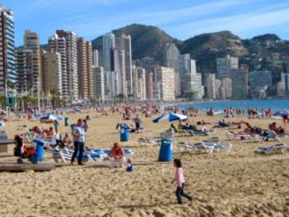 Playa de Levante de Benidorm, en una imagen de archivo