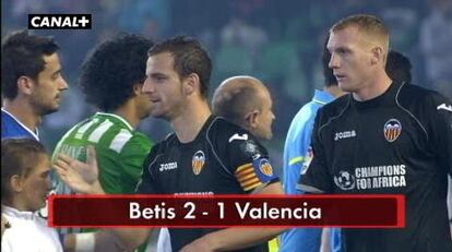 Betis, 2 - Valencia, 1