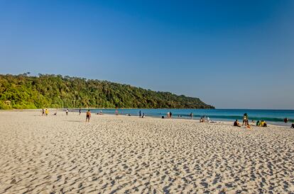 La playa de Radhanagar (India), en islas Andamán.