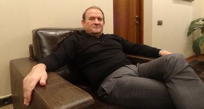 Víctor Medvedchuk, en la entrevista en Kiev.
