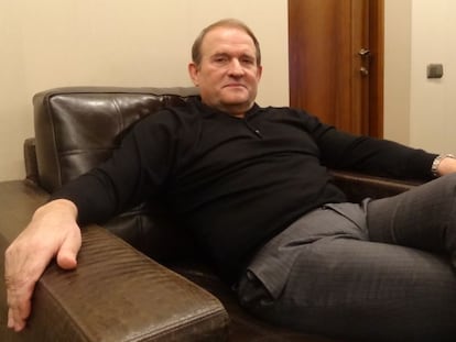 V&iacute;ctor Medvedchuk, en la entrevista en Kiev.  