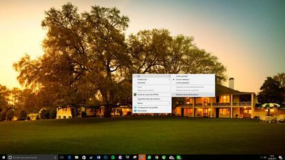 Se puede dejar completamente limpio el escritorio de Windows 10