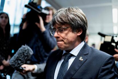 Carles Puigdemont, en octubre de 2019 en Bruselas.