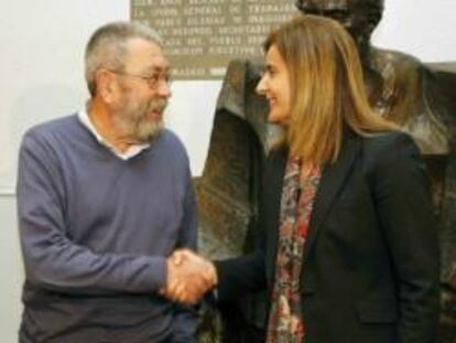 Cándido Méndez y Fátima Báñez, en una pasada reunión