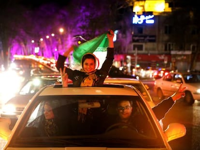 Els iranians celebren l'acord nuclear.