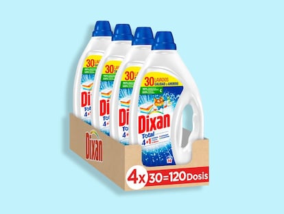 Detalle de algunos de los productos de limpieza con descuento en las ofertas Primavera Amazon. DIXAN.
