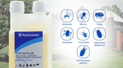 insecticidad concentrado para todo tipo de insectos.