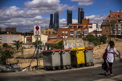 Calle Pando, en el barrio de La Ventilla, en Madrid.