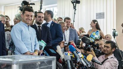 El presidente ucranio, Volodimir Zelenskiy, el 21 de julio de 2019 en Kiev.