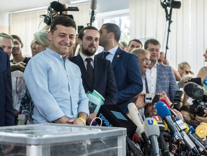 El presidente ucranio, Volodimir Zelenskiy, el 21 de julio de 2019 en Kiev.