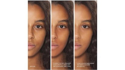 El corrector naranja es perfecto para acabar con las ojeras oscuras.