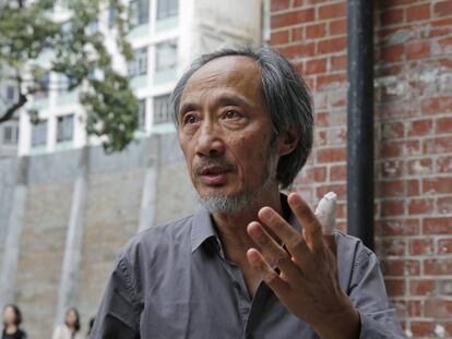 El escritor chino Ma Jian, tras una rueda de prensa en Hong Kong, el 10 de noviembre de 2018.  