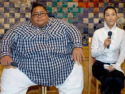 El luchador de sumo retirado Konishiki