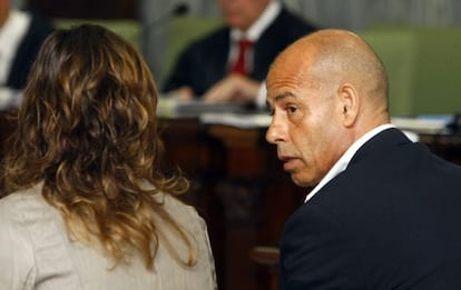 Fernando Torres Baena and his wife María José González in court on Tuesday.