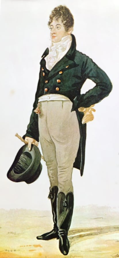 Caricatura de George Bryan Brummell (1805)