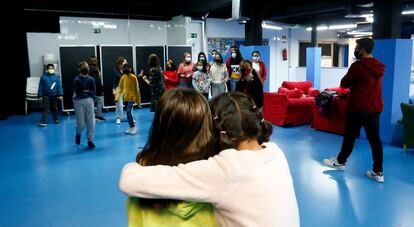 Un momento de la reunión del consejo de participación infantil de Fuenlabrada. 