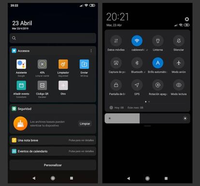 Modo oscuro de Xiaomi con MIUI 10.