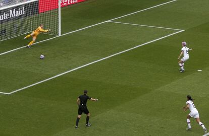 Vista general del gol de Megan Rapinoe.