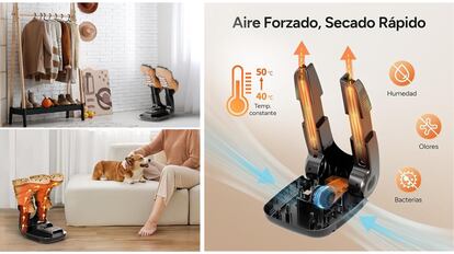 Elimina eficazmente la humedad, el sudor y el olor en los zapatos.