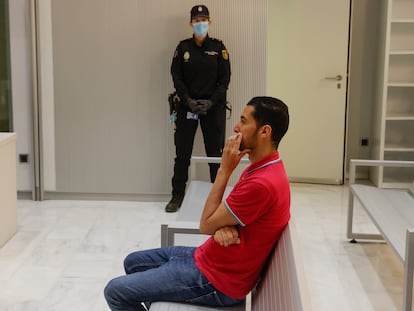 Bilal Jfita, durante el juicio en la Audiencia Nacional, el pasado abril.