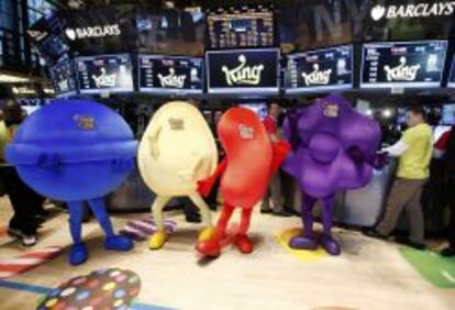 Mascotas del juego Candy Crush Saga.