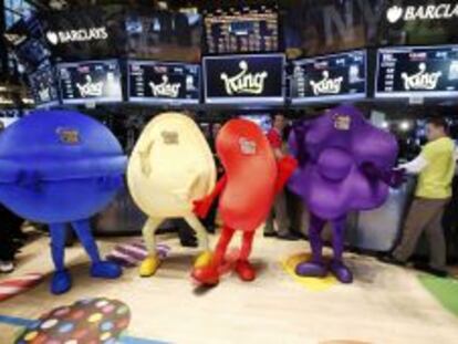 Mascotas del juego Candy Crush Saga.