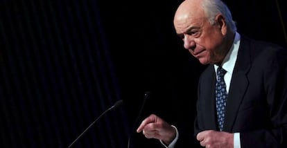 Francisco González durante la última presentación de resultados del banco
