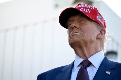 Trump, el martes pasado durante un lanzamiento de SpaceX.