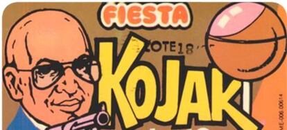 En 1975 Fiesta lanz&oacute; el caramelo con palo relleno de chicle Kojak, en referencia al detective de televi&oacute;n.
