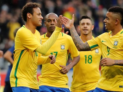 Neymar e Gabriel Jesus marcaram na vitória sobre o Japão.