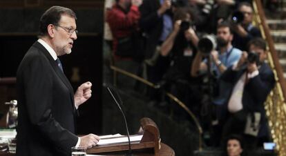 Intervención de Mariano Rajoy en la sesión de investidura.