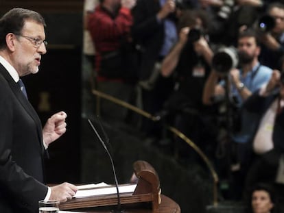 Intervención de Mariano Rajoy en la sesión de investidura.
