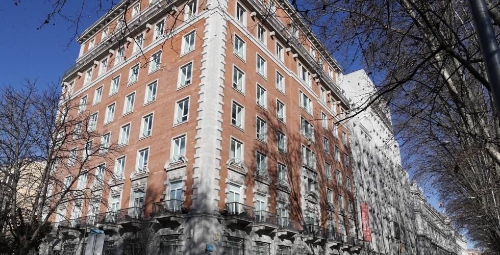 Edificio de el Tesoro Público en Madrid.