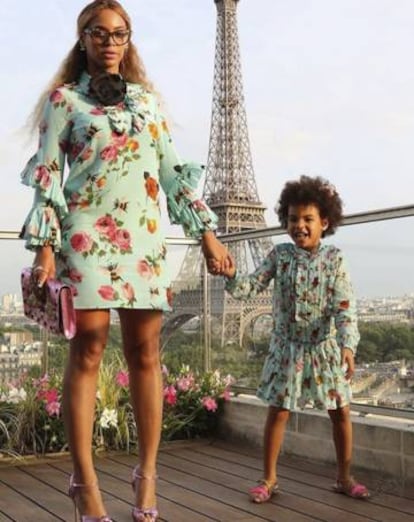 Beyonc&eacute; con su hija Blue Ivy Carter.