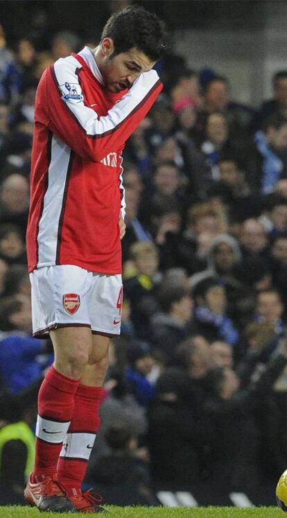 Cesc, durante un partido de la Premier League.