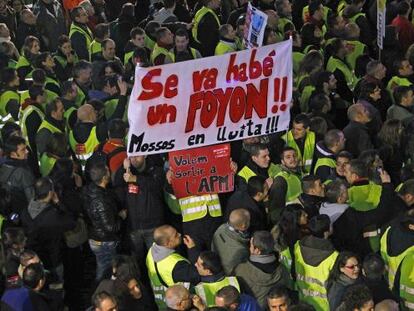 Manifestaci&oacute;n de funcionarios en Barcelona el d&iacute;a 29.