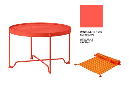 Living Coral es el Pantone 2019, un vivo color como muestra la mesa KROKHOLMEN (35 €) o la alfombra URSPRUNGLIG (6 €) de IKEA