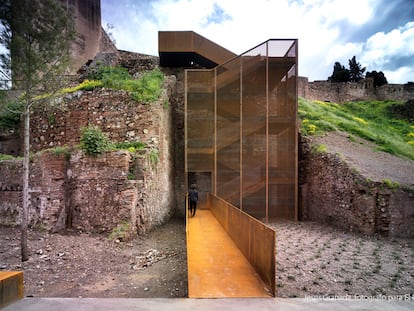 Un parque en una escalera