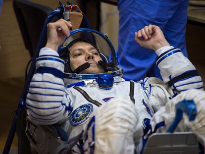 Oleg Kononenko, poco antes del lanzamiento de una misión anterior, en 2015.