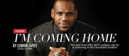 LeBron James explica los motivos de su regreso a Cleveland en Sports Illustrated