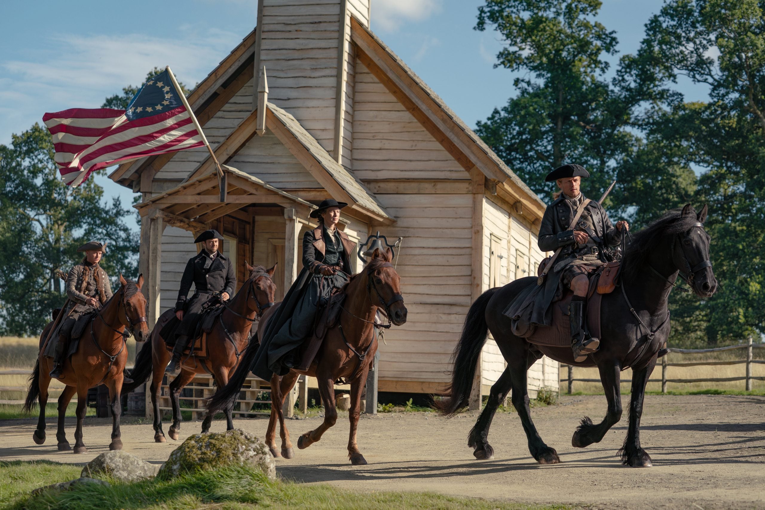 Un momento del último episodio de 'Outlander'.