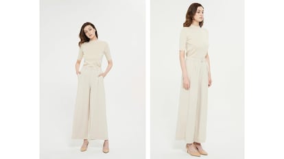 Estos pantalones anchos para mujer son cómodos, elegantes y combinan con todo.