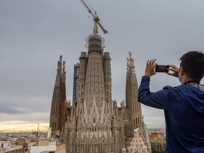Presentación de los últimos avances en la construcción del templo de las Sagrada Familia en Barcelona.